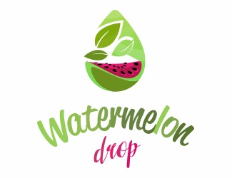 Projekt logo dla firmy watermelon drop | Projektowanie logo
